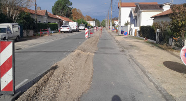 Travaux d'eau potable: Avenue de Sabres-T2